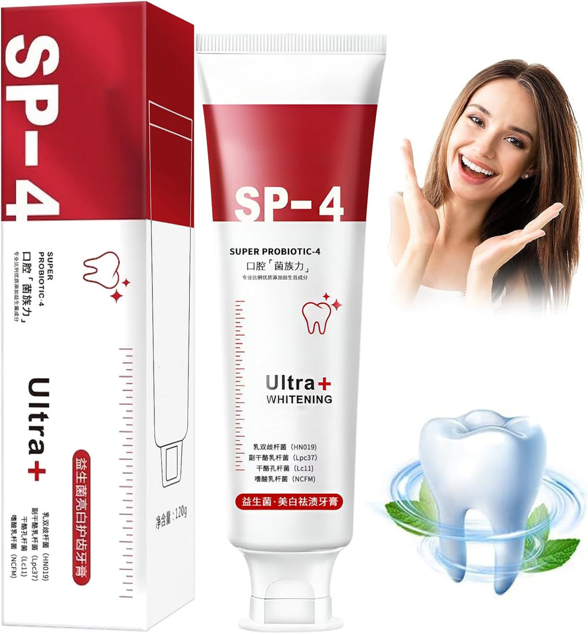 SP-4 Probiotic Whitening Toothpaste (Pack of 2)